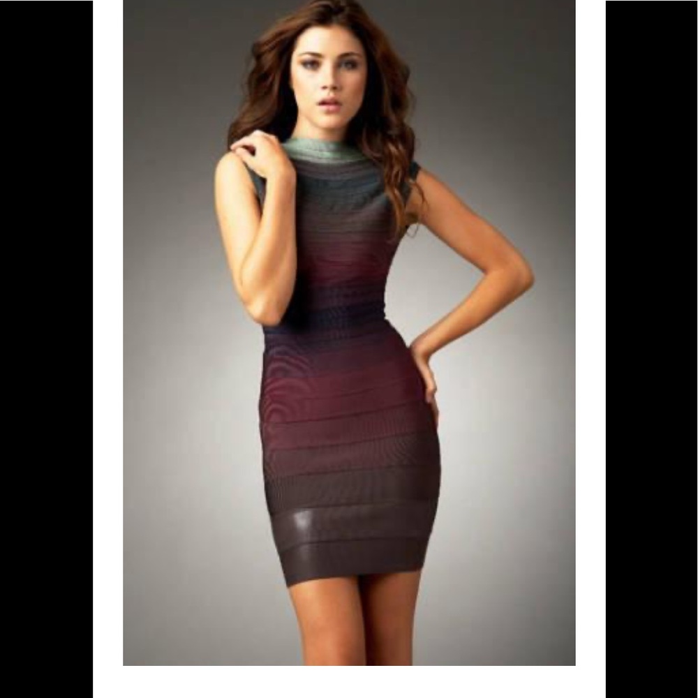 Stunning Ombre Herve Leger Dress M